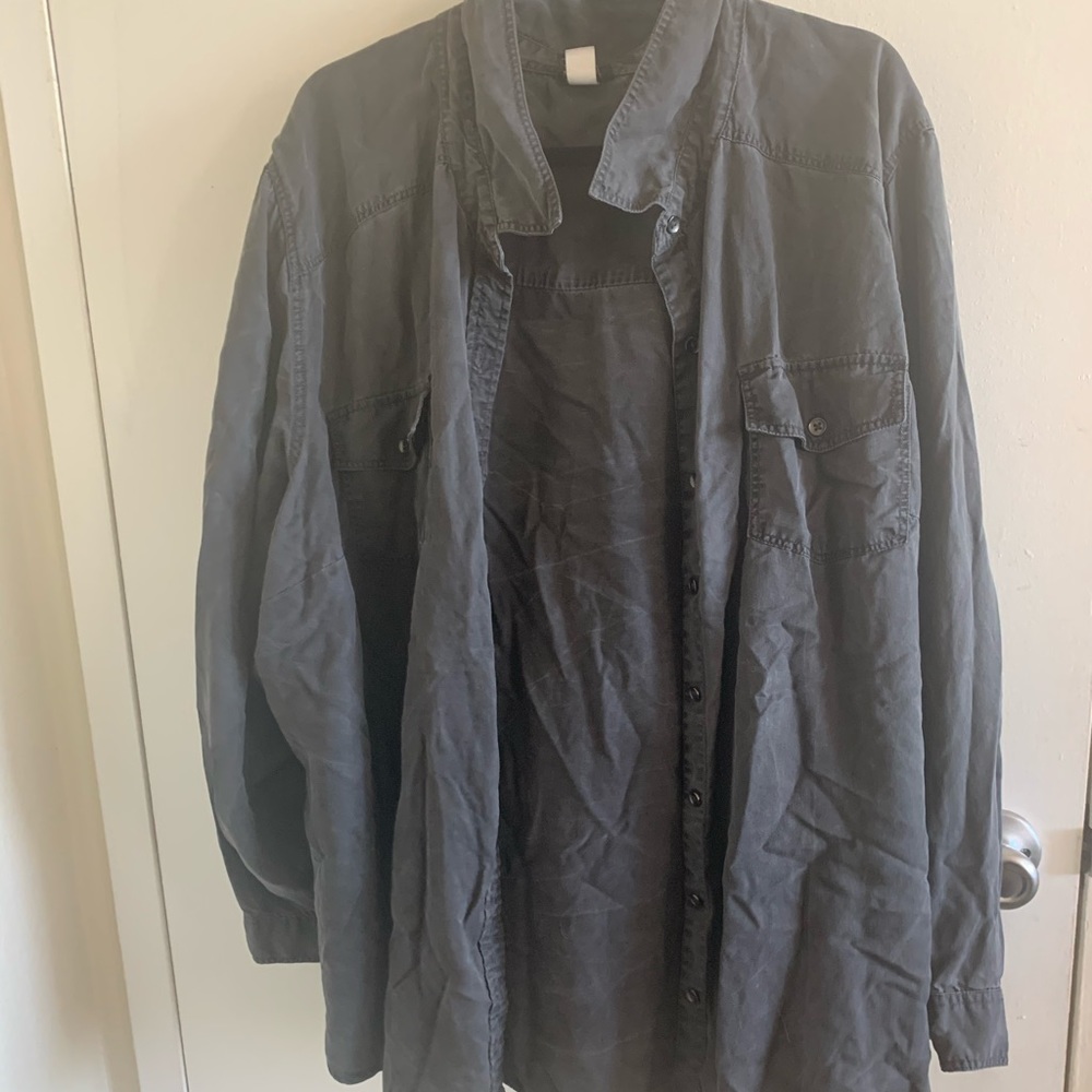 Dark grey dress shirt